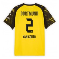 Borussia Dortmund Yan Couto #2 Domáci futbalový dres 2025-26 Krátky Rukáv